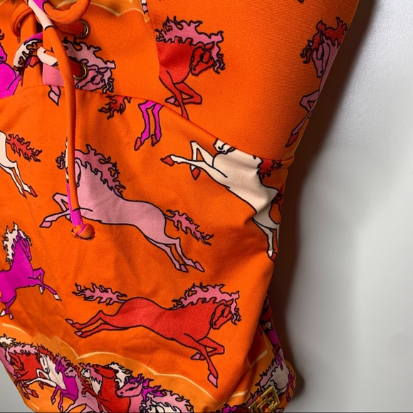 NWT Rosa Chá Brazilian One-Piece Horse Print Swimsuit - Picture 2 of 16